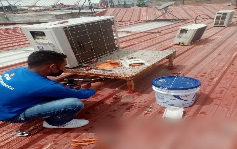 Mantenimiento de aire acondicionado – trabajo realizado por SIPSA