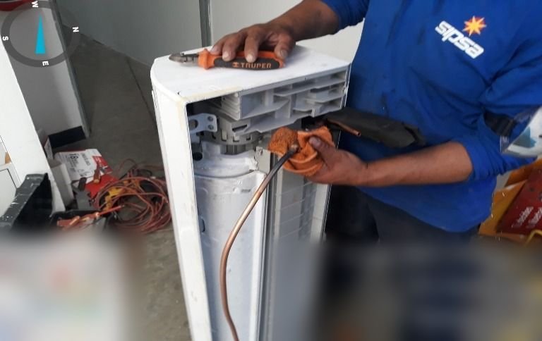 Mantenimiento de aire acondicionado – trabajo realizado por SIPSA