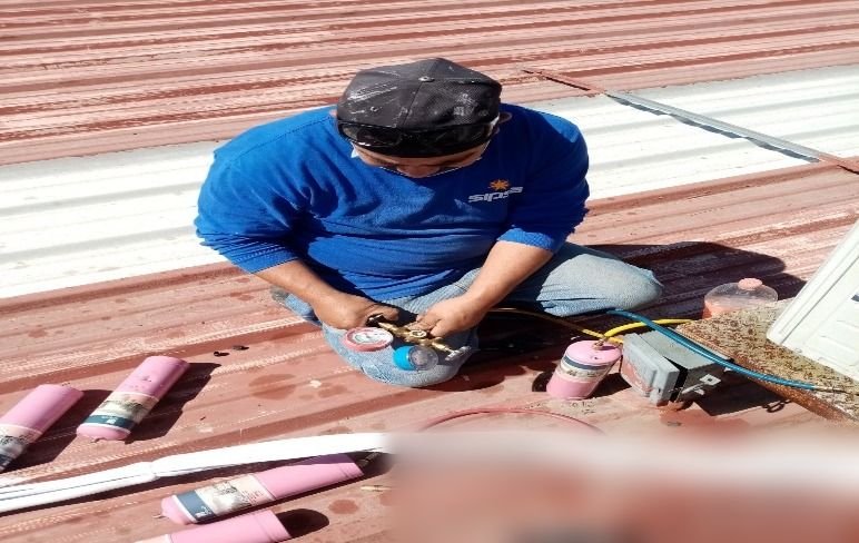 Mantenimiento de aire acondicionado – trabajo realizado por SIPSA