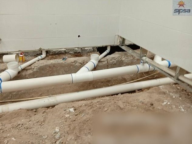 Instalación sanitaria – trabajo realizado por SIPSA